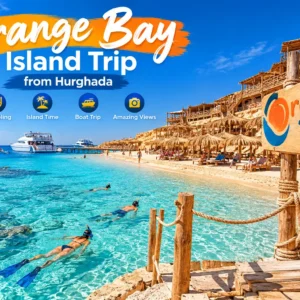 Orange Bay Hurghada tour with snorkeling and island boat trip